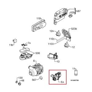картинка Насос сливной посудомоечной машины в Сервисном центре «Близнецов»