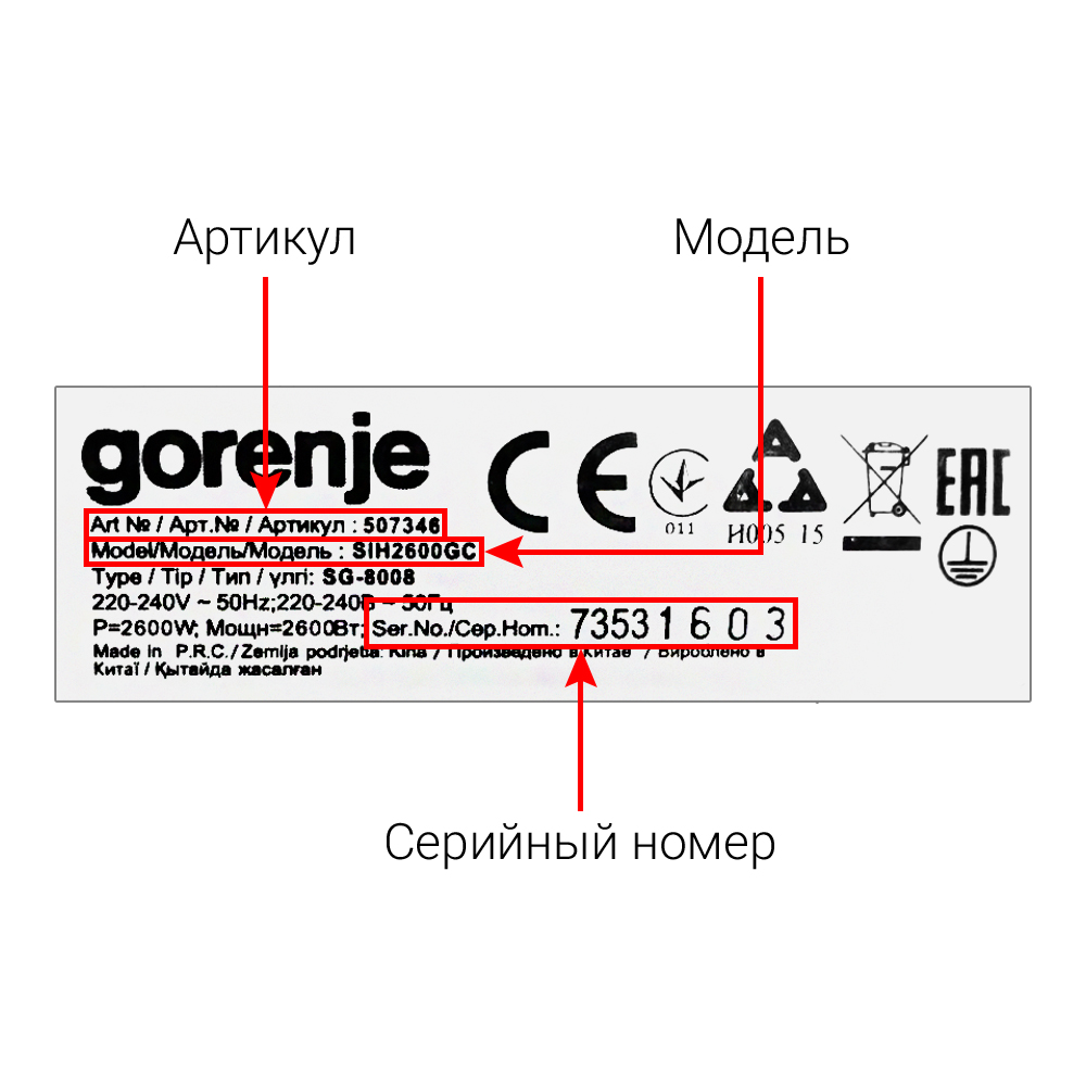 Утюги и гладильные устройства GORENJE