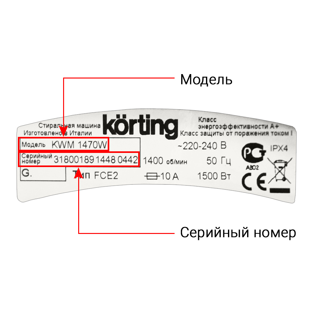 Стиральные машины KORTING