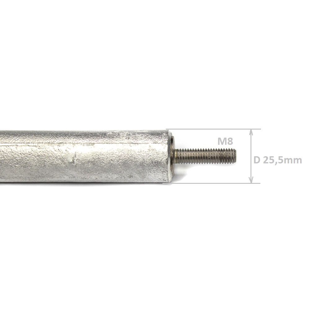 картинка Анод магниевый  D25.5 L250 M8 водонагревателя в Сервисном центре «Близнецов»